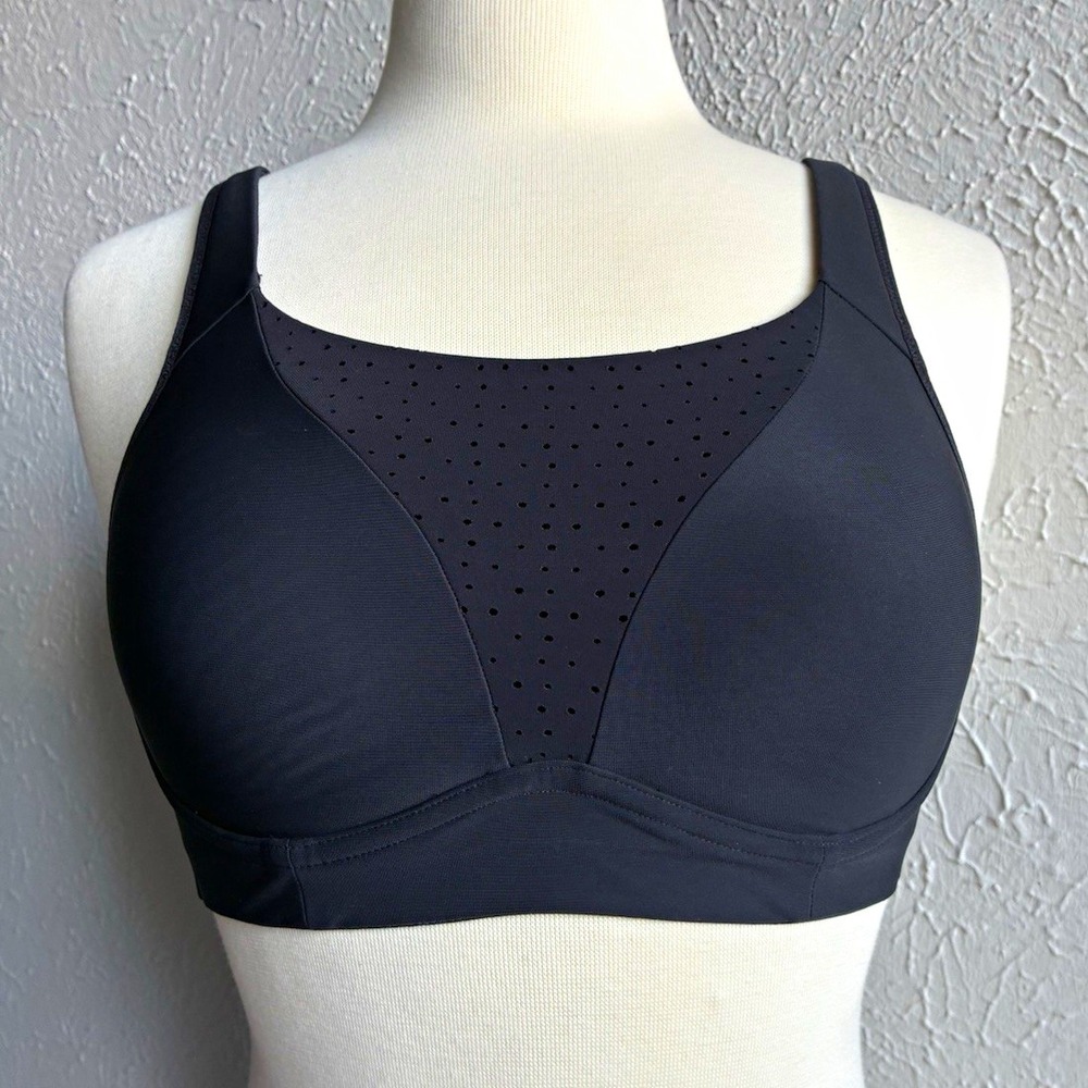 lululemon Run Times Bra High Support Black 32C Running Sports Bra